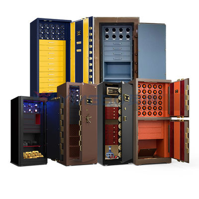 Solid Steel Jewelry Watch Winder Safe Box Biometric Fingerprint Lock Custom Jewelry Safe