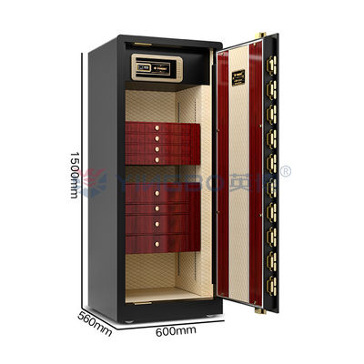 Alarme duplo Luxo Smart High End Jóias Segurança Aço Sólido 170kg Relógio Segurança Com Winder