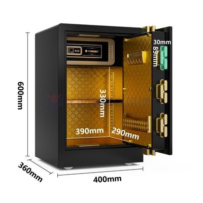 Caixa de segurança com impressão digital biométrica 32 kg YB/RS-60