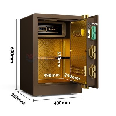 Caixa de segurança para casa de aço maciço bloqueio digital de impressões digitais H600mm