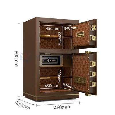 Caixa de segurança de escritório inteligente de alarme duplo H800mm 46±2KG YB/N7-80D