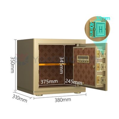 Fechadura Eletrônica Caixa de Segurança de Escritório de Luxo Bolsas Patentadas H350mm