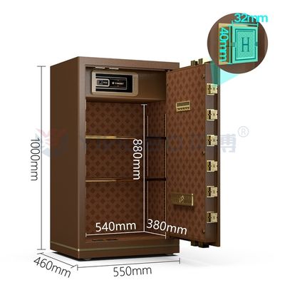 H1000mm aço sólido fechadura eletrónica caixa de segurança de escritório de luxo para segurança YB/N7-100