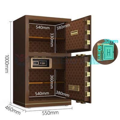 Caixa de segurança de escritório eletrônico inteligente de luxo de aço maciço para segurança YB/N7-100D