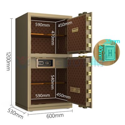Bloqueio eletrônico Smart Office Safe Box Alarme duplo YB/N7-120D
