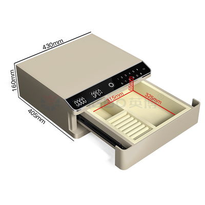 22kg Bloqueio Biométrico de impressões digitais de camada única Caixa de segurança de jóias com abertura automática