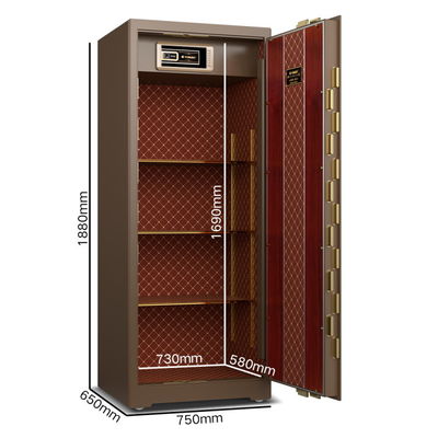 OEM Solid Steel Smart Safe Box Bloqueio de impressões digitais para segurança YB/ZY-180