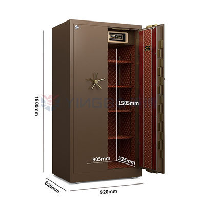 Alarme duplo de aço sólido móvel porta de caixa de segurança H1800mm para segurança