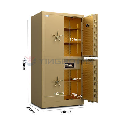 H1800mm Quatro portas fechadura de impressões digitais porta de cofre cofre móvel caixa forte