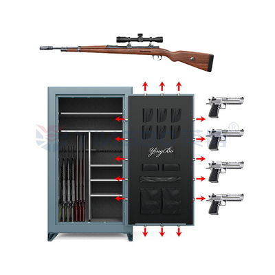 Caixa segura para armas de aço à prova de fogo de 75 minutos com segurança anti-roubo para casa e escritório