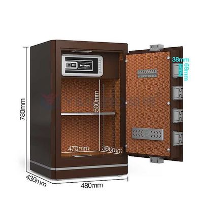 Design exterior OEM H780mm caixa de segurança para dinheiro