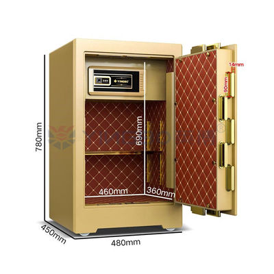 YB/ZY-70 Caixa de segurança comercial Semicondutor Tecnologia biométrica de impressão digital 4 vias abertas