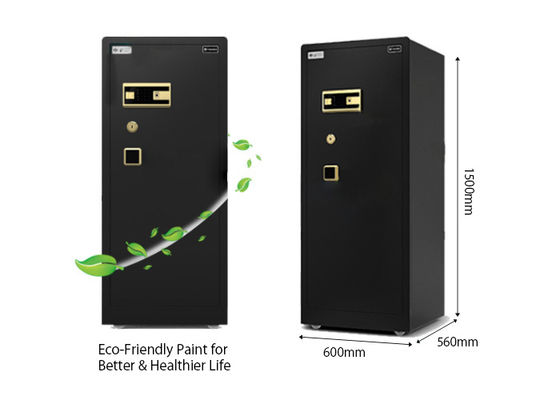 Bloqueio Biométrico de impressões digitais de jóias relógio Winder Safe Anti-roubo para casa jóias dinheiro