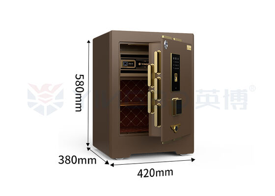 H580mm Sistema de alarme duplo Caixa de segurança comercial 3D Estéreo Soft Leather Segurança Digital