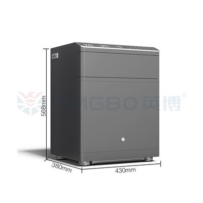 Caixa Forte de Mesa de Cabeceira com Impressão Digital Biométrica, Construção em Aço Sólido para Segurança Doméstica