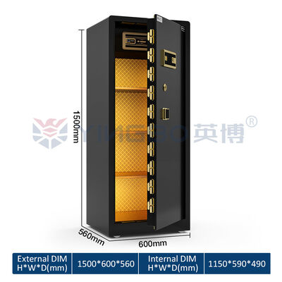 Cofre RS-150 com Puxador Quadrado para Casa com Parafusos Duplos Patenteados e Prateleiras Removíveis