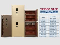 Caixa de segurança bancária com bloqueio de impressões digitais de aço maciço YB/ZY