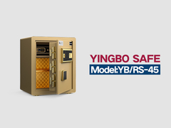 YB/RS-45 impressões digitais fechar casa cofres dourados