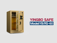 YB/RS-60 impressões digitais fechar casa cofres dourados