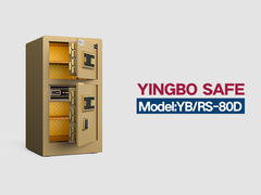 YB/RS-80D impressões digitais fechar casa cofres dourados