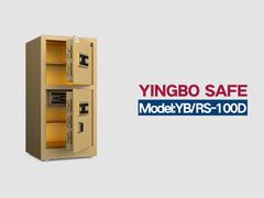 YB/RS-100D impressões digitais fechado casa cofres dourados