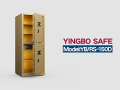 YB/RS-150D impressões digitais fechado casa cofres dourados