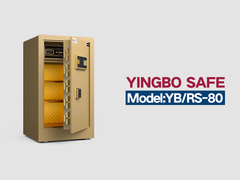 YB/RS-80 impressões digitais fechar casa cofres dourados