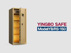 YB/RS-150 impressões digitais fechar casa cofres dourados