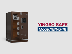 YB/N6-78 impressão digital fechado casa cofres duplo alarme