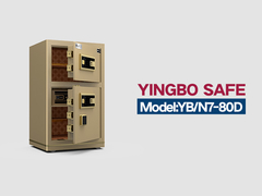 Alarme duplo de caixa de segurança de escritório com bloqueio de impressões digitais YB/N7-80D