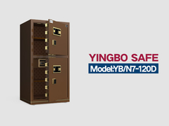 Bloqueio de impressão digital biométrica caixa de segurança de escritório alarme duplo YB/N7-120D