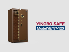 95kg Alarme duplo Caixa de segurança de escritório Bloqueio de impressões digitais