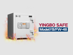 Caixa de segurança à prova de fogo YB/FW-48 branca
