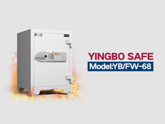 Caixa de segurança à prova de fogo YB/FW-68 branca