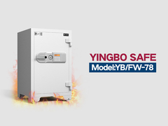 Caixa de segurança à prova de fogo YB/FW-78 branca