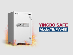 Caixa de segurança à prova de fogo YB/FW-88 branca
