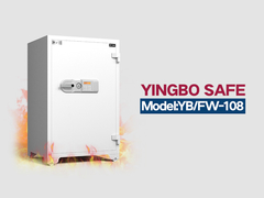 Caixa de segurança à prova de fogo YB/FW-108 branca