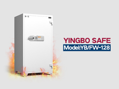 Caixa de segurança à prova de fogo YB/FW-128 branca