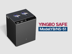 YB-NS - mesa de cabeceira de aço sólido cinza