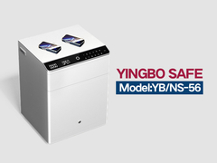 YB-NS - mesa de cabeceira de aço sólido gaveta branca