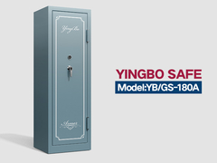 YB-GS-180- caixa de segurança de armas azul3