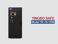 JS-120 Exibição detalhada de um armário de joias com gavetas