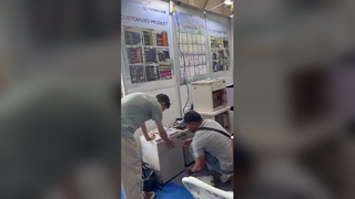 Yingbo Safes estreia na Horgos Border Port Trade Expo 2026, cheio de visitantes no dia da inauguração